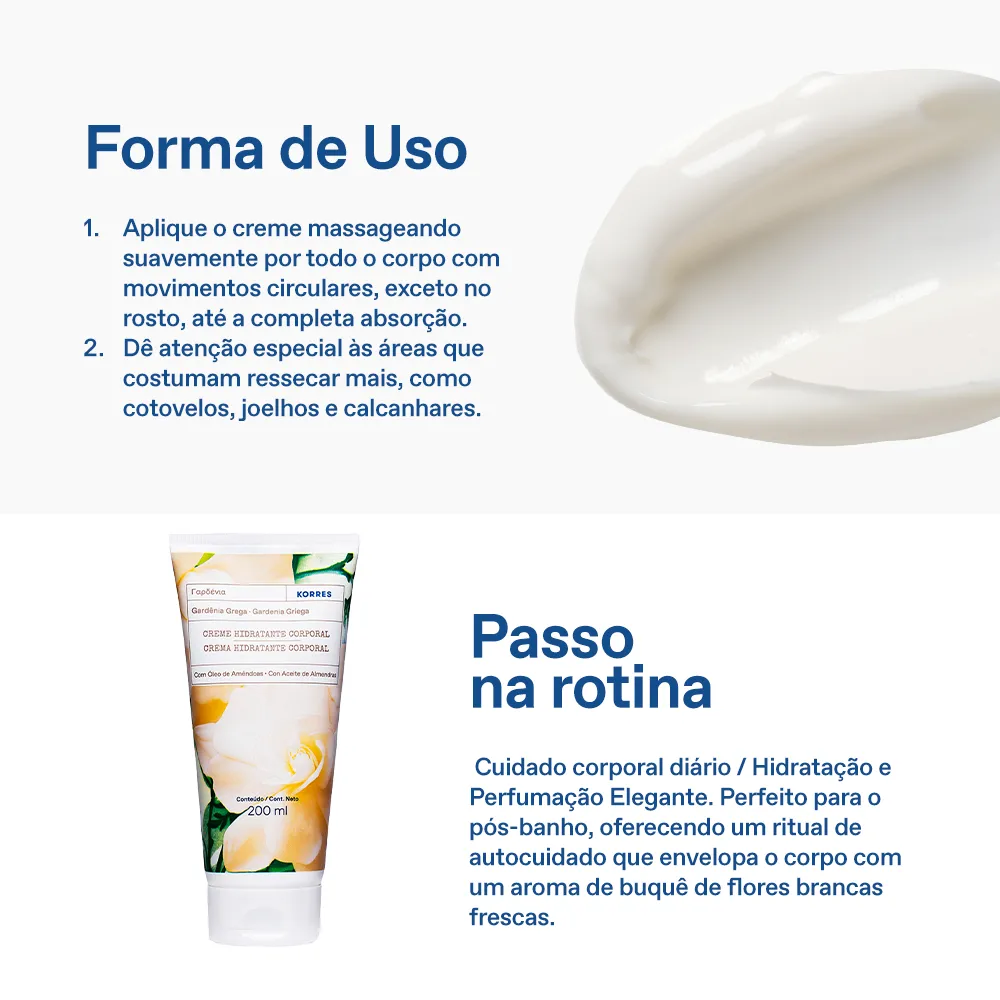 Creme Hidratante Deo Corporal Gardênia Grega 6