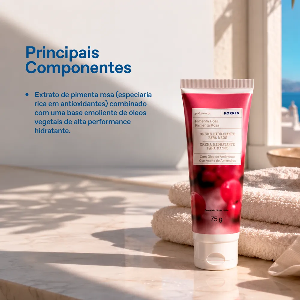 Creme Hidratante Deo para Mãos Pimenta Rosa 4