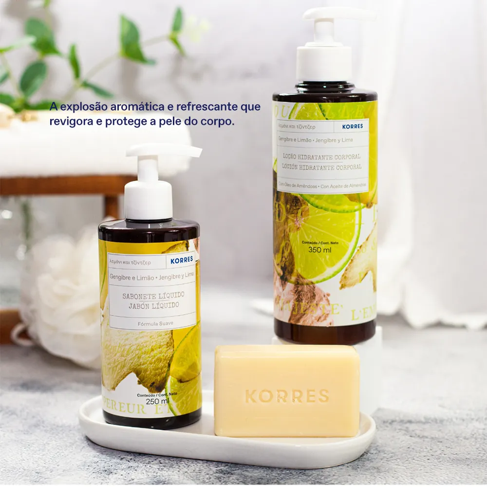 Loção Hidratante Deo Corporal Gengibre e Limão 3