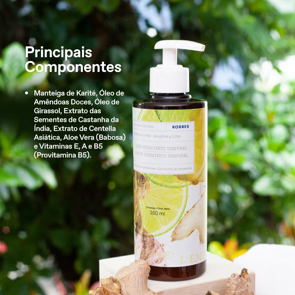 Loção Hidratante Deo Corporal Gengibre e Limão 4