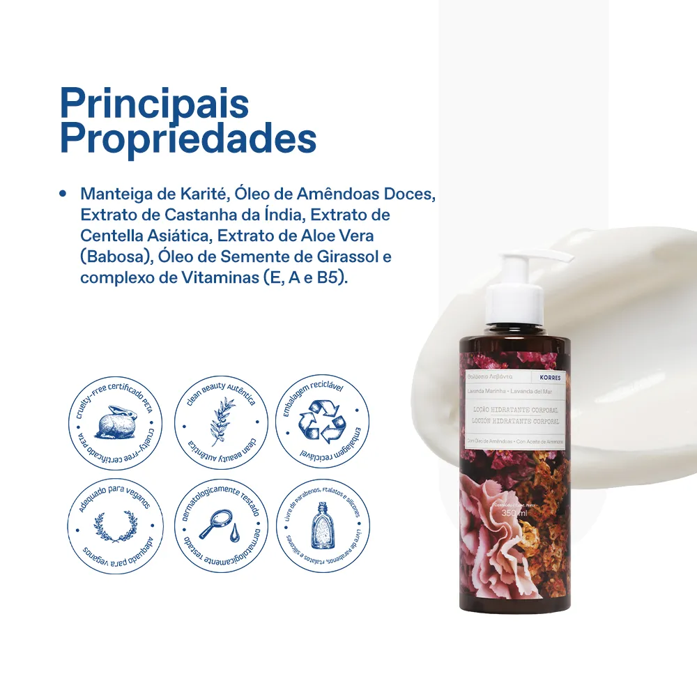 Loção Hidratante Desodorante Corporal Lavanda Marinha 5
